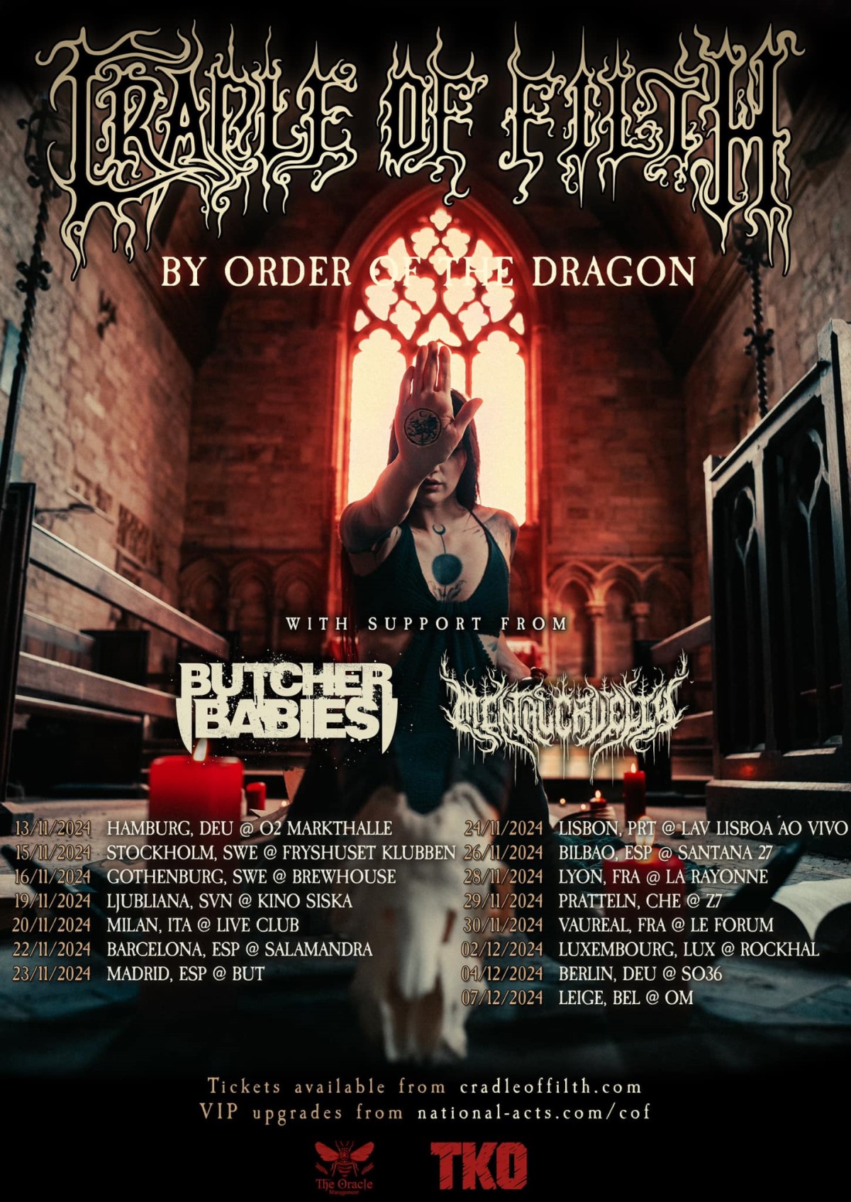 Cradle Of Filth - By Order Of The Dragon Europe 2024