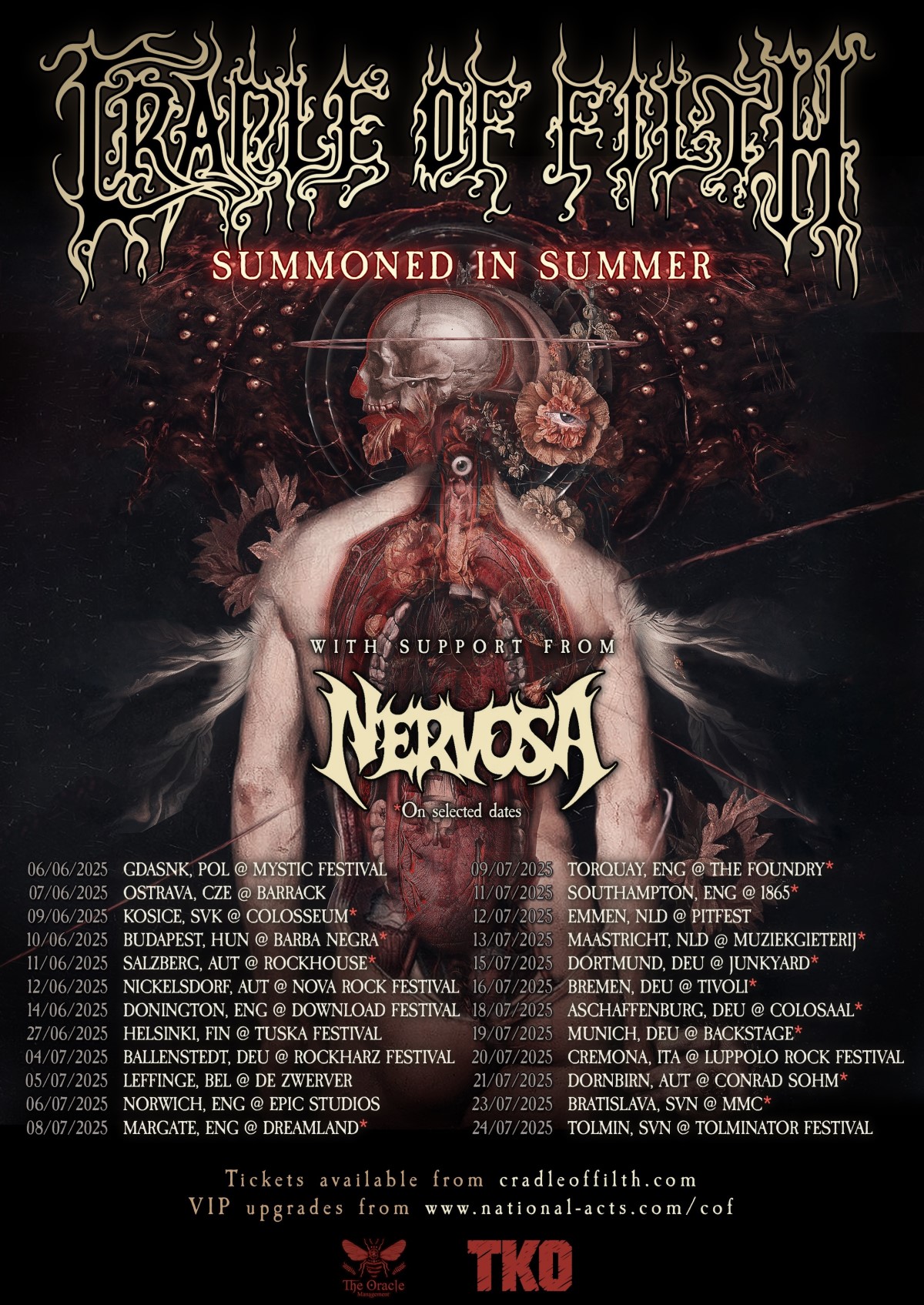 Cradle Of Filth - UK/European Headline Tour 2025