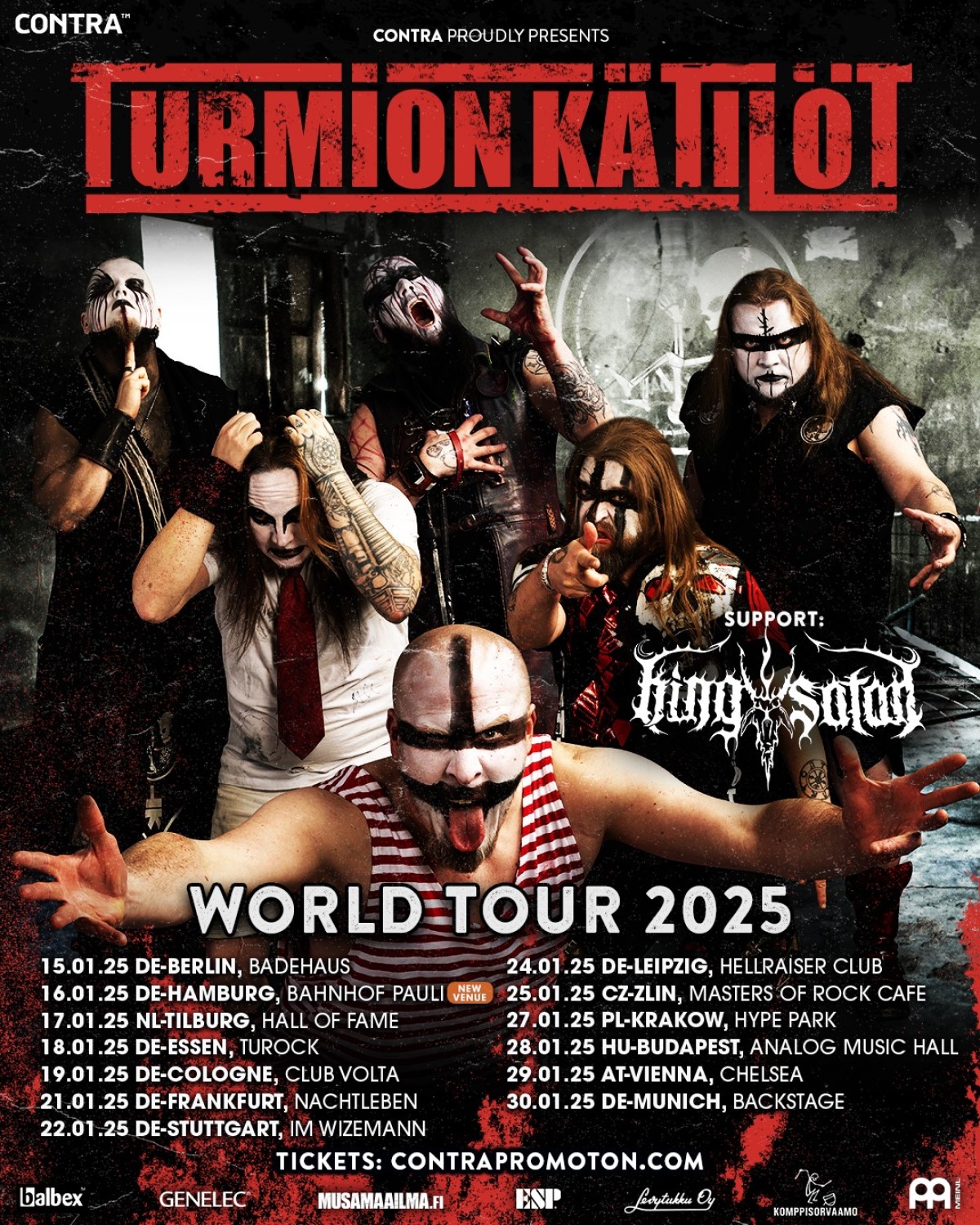 King Satan + Turmion Kätilöt - European Tour 2025