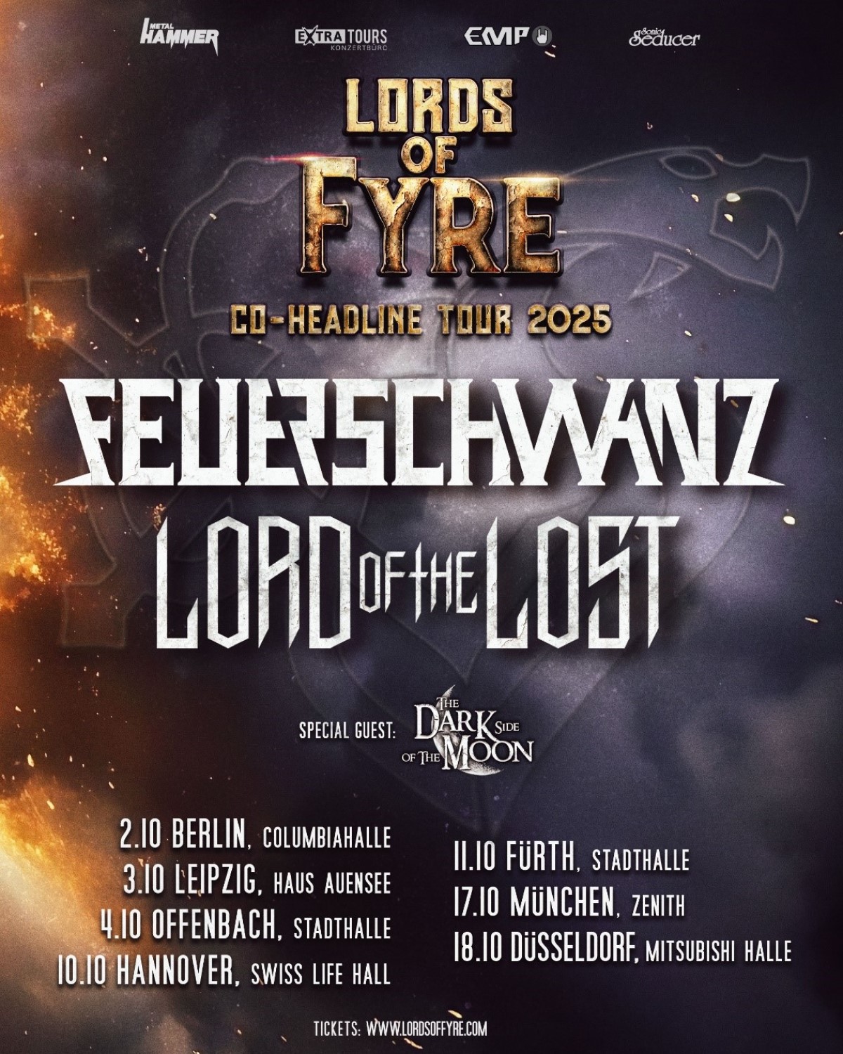 Lord Of The Lost & Feuerschwanz - Lords Of Fyre Tour 2025