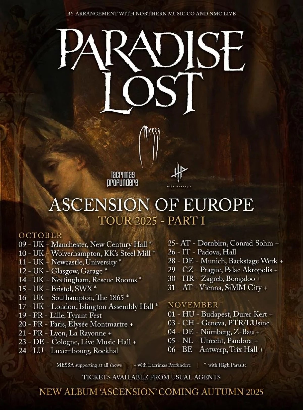 Paradise Lost - European Tour 2025
