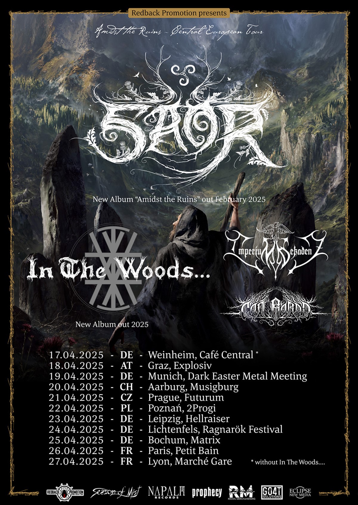 Saor + In The Woods... + Imperium Dekadenz,... Tour 2025