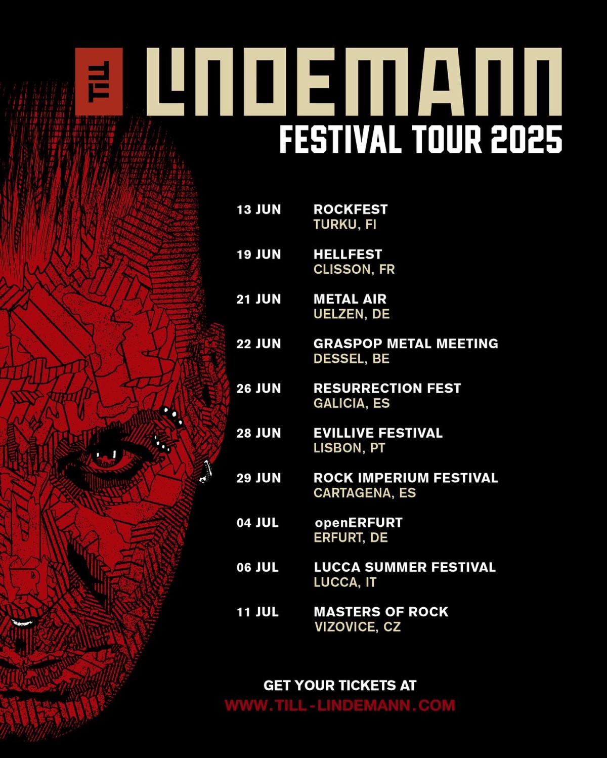 Till Lindemann - Festival Tour 2025