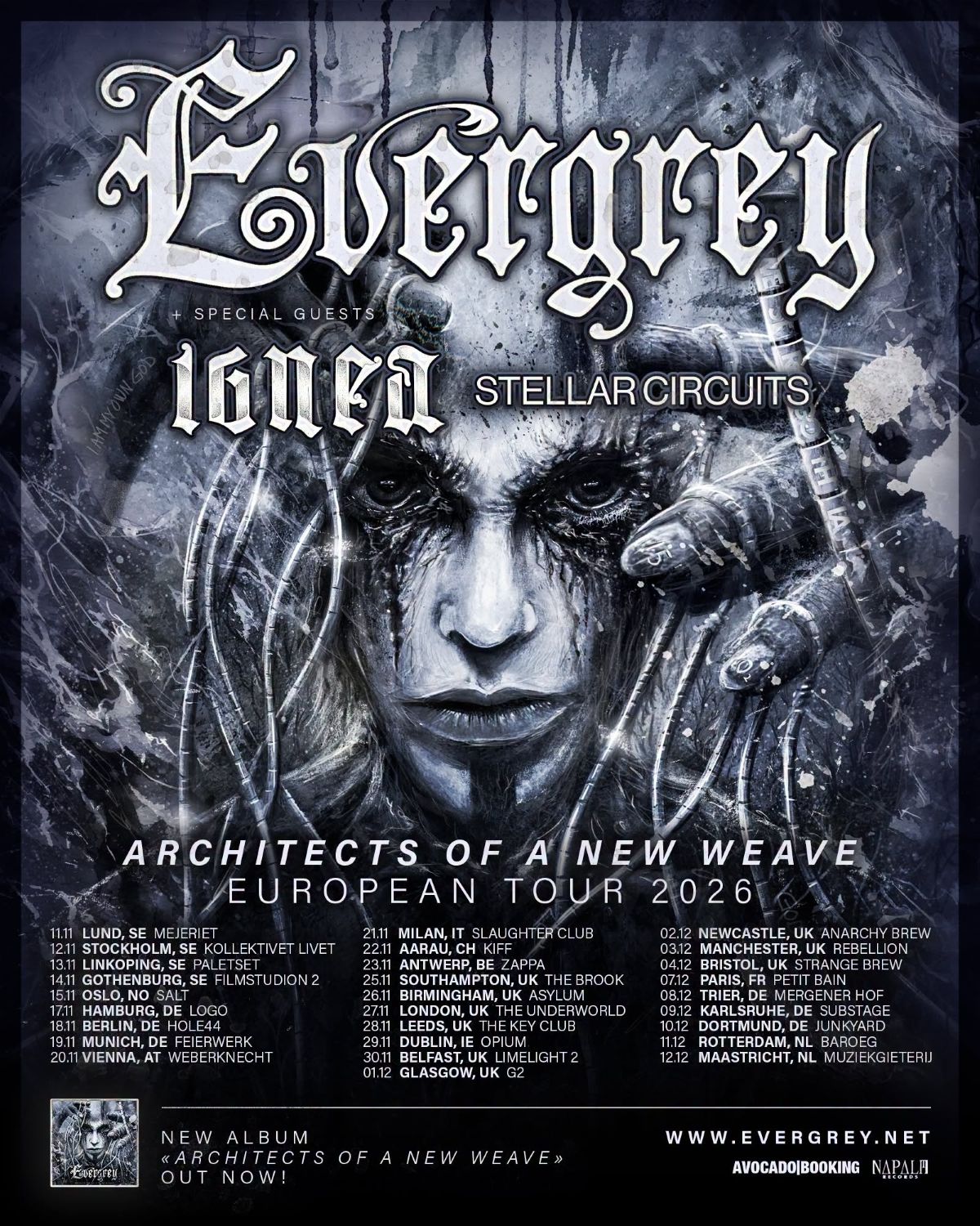 Evergrey - Architects Of A New Weave European Tour 2026