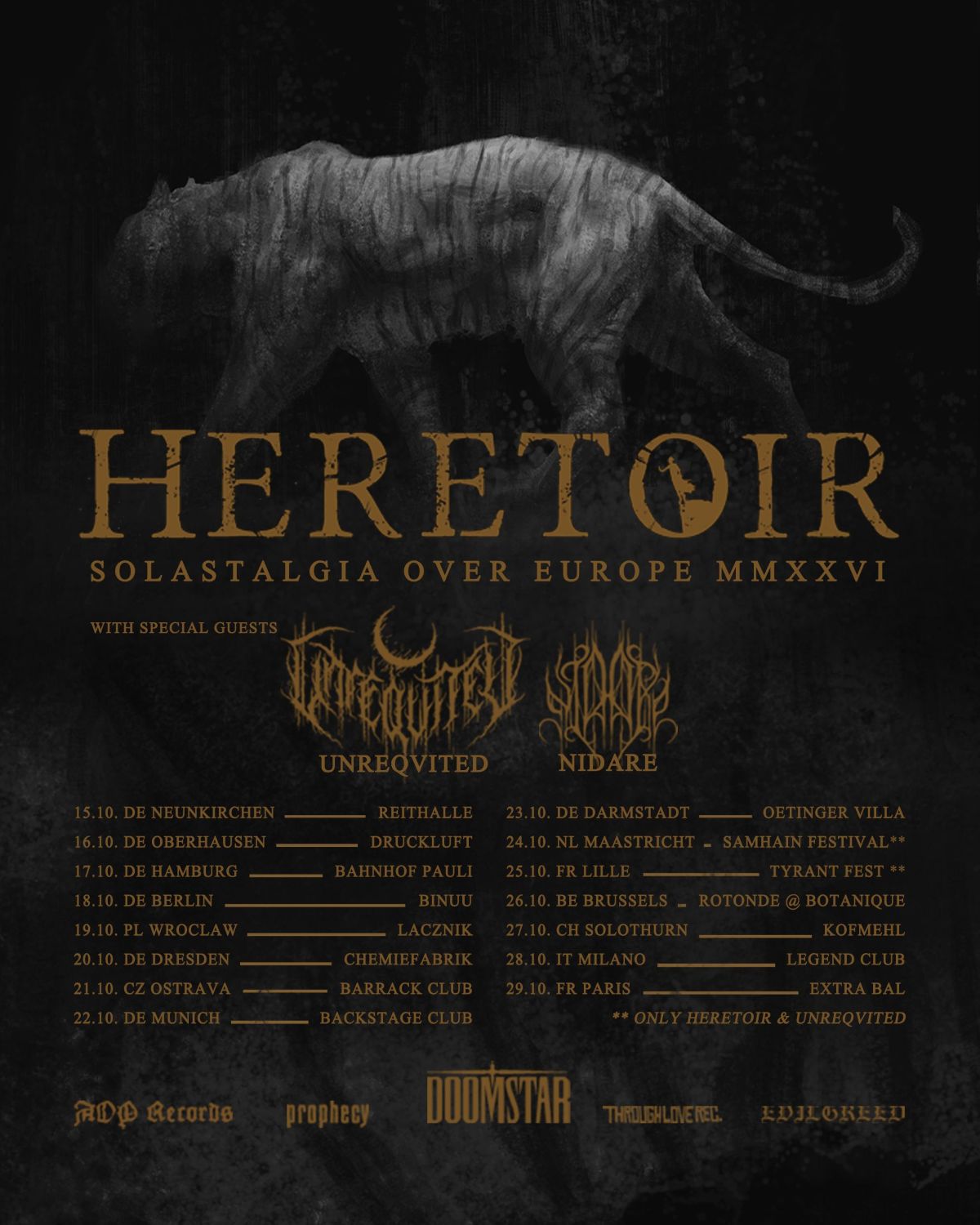 Heretoir - Solastalgia Over Europe MMXXVI Tour