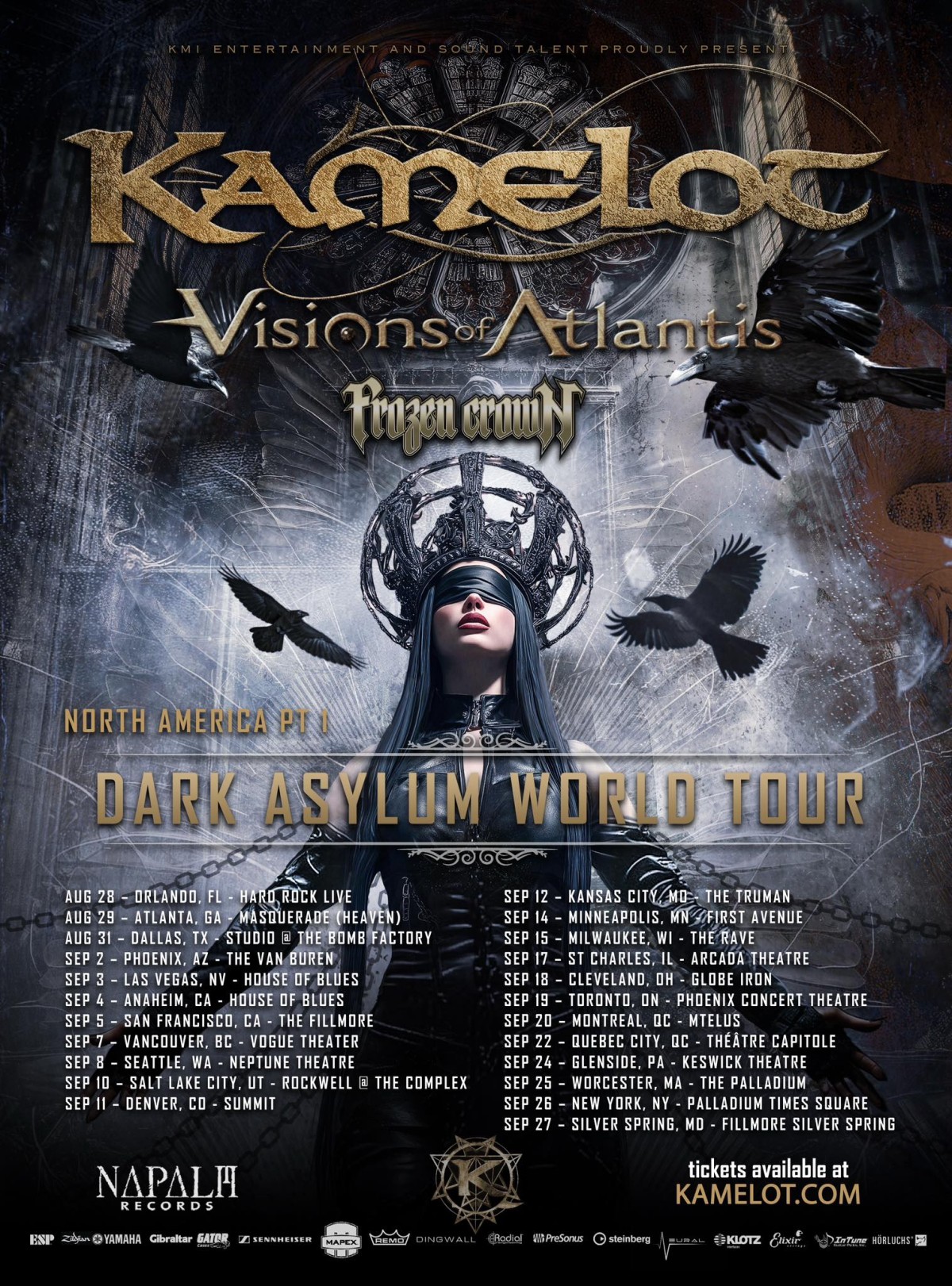 Kamelot - Dark Asylum World Tour (North America)