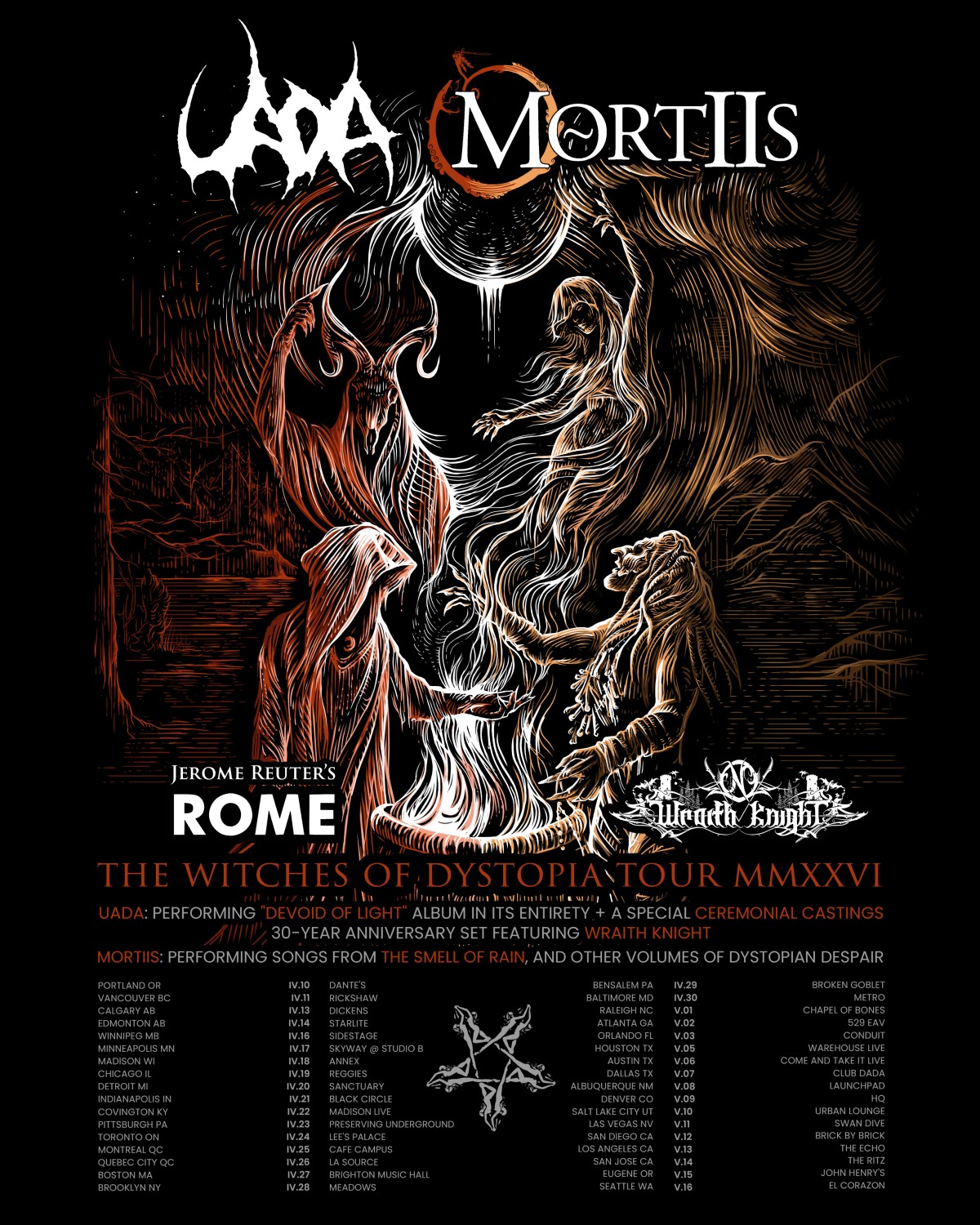 Mortiis + UADA - North American Tour 2026