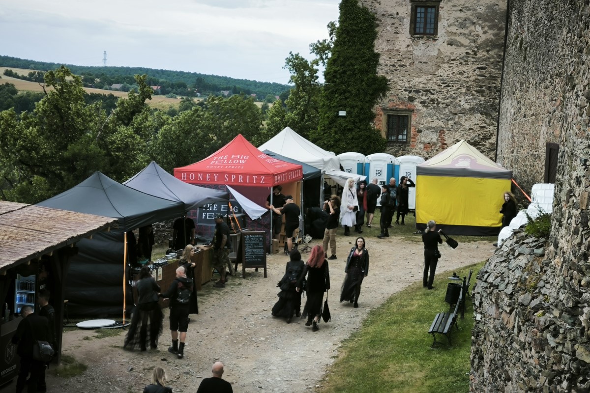 Castle Bolkow - market